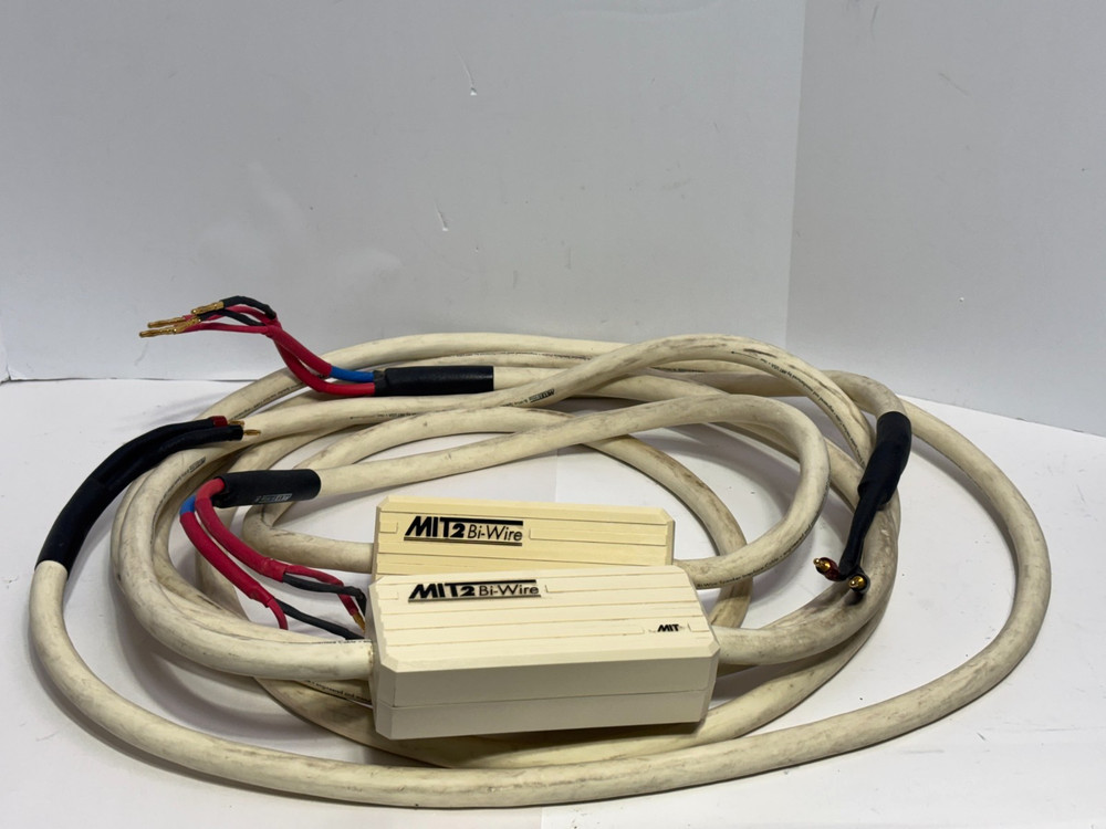 MIT 2 Bi-Wire Speaker Cables 15ft Pair Audiophile Interface Cable Banana Plugs