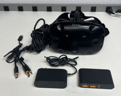 HTC Vive Virtual Reality Headset + Cable + Link Box with Power Adapter