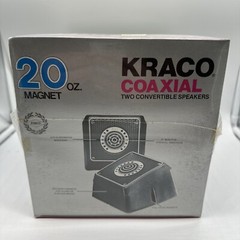 Kraco Coaxial Two Convertible 20oz 5 1/4 Speakers Cx-2-20CF 1970’s Vintage New