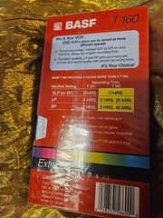 NEW BASF 2 HOURS MORE THE 8 HOUR TAPE BLANK VHS T160 EXTRA QUALITY Videocassette