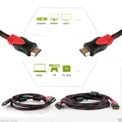 Premium 15ft HDMI Cable 1.3 Bluray 3D TV DVD PS3 HDTV Xbox LCD LED 1080P Red Us