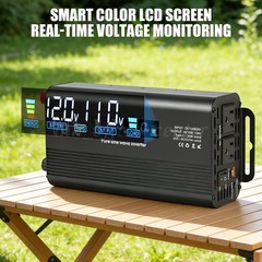 Pure Sine Wave 4000 Watt Power Inverter DC 12v to AC 110V-120V 4000W Inverter