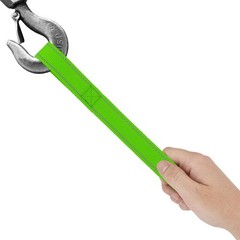 1 Inch Winch Hook Pull Strap with Reflective Nylon – Hot Lime Green Color: