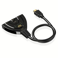 4K HDMI Switch 3 Port Splitter Cable Switcher HUB Adapter for HDTV PS4 Xbox PC
