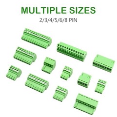 5 PCS 8 Pin 2.54mm Pitch Screw Terminal Block Connector 8 Pin Male Plug-5 PCS