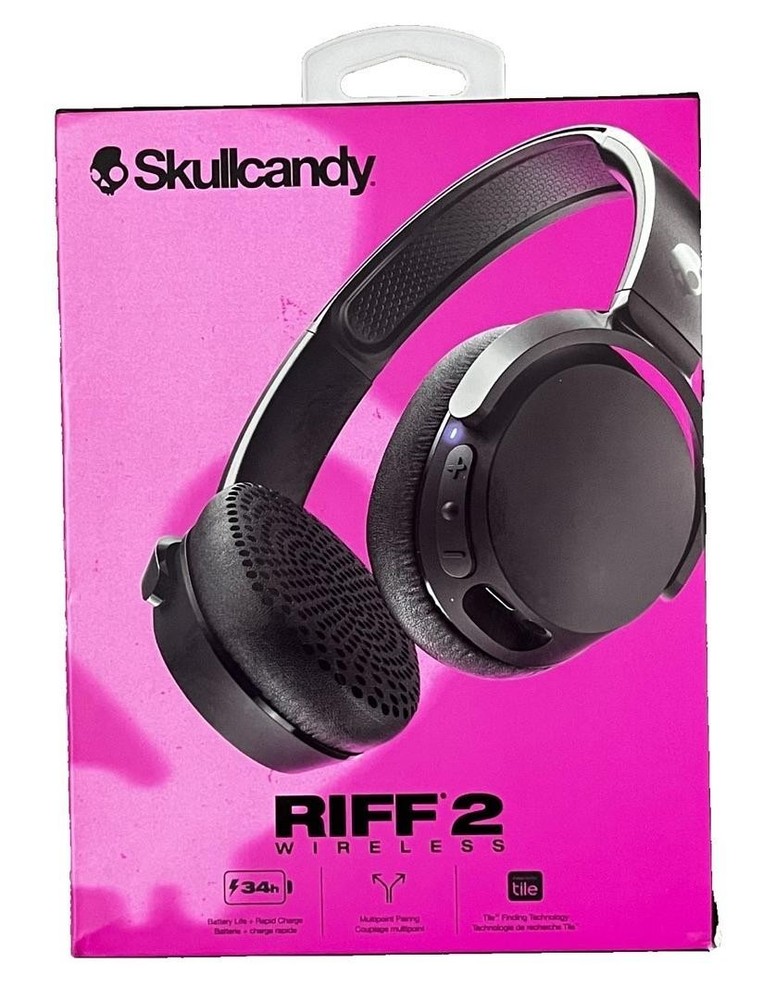 Skullcandy – Riff 2 On-Ear Wireless Headphones – True Black