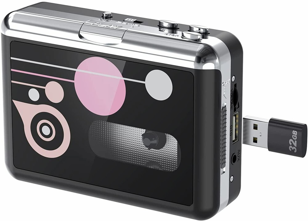 Cassette Player , Portable Converter Recorder Convert Tapes to Digital MP3