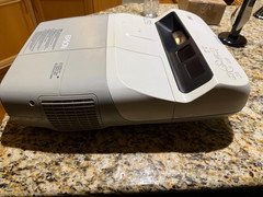 Epson BrightLink Short Throw 455Wi 3-LCD 2500 ANSI Lumens Projector – New Bulb