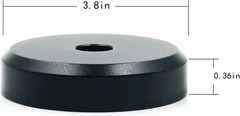 45 Record Adapter Aluminum 45 RPM for Player (Black) Black