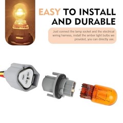 1 Set Turn Signal Bulb Socket Wire Harness, Turn Signal Wiring Connector