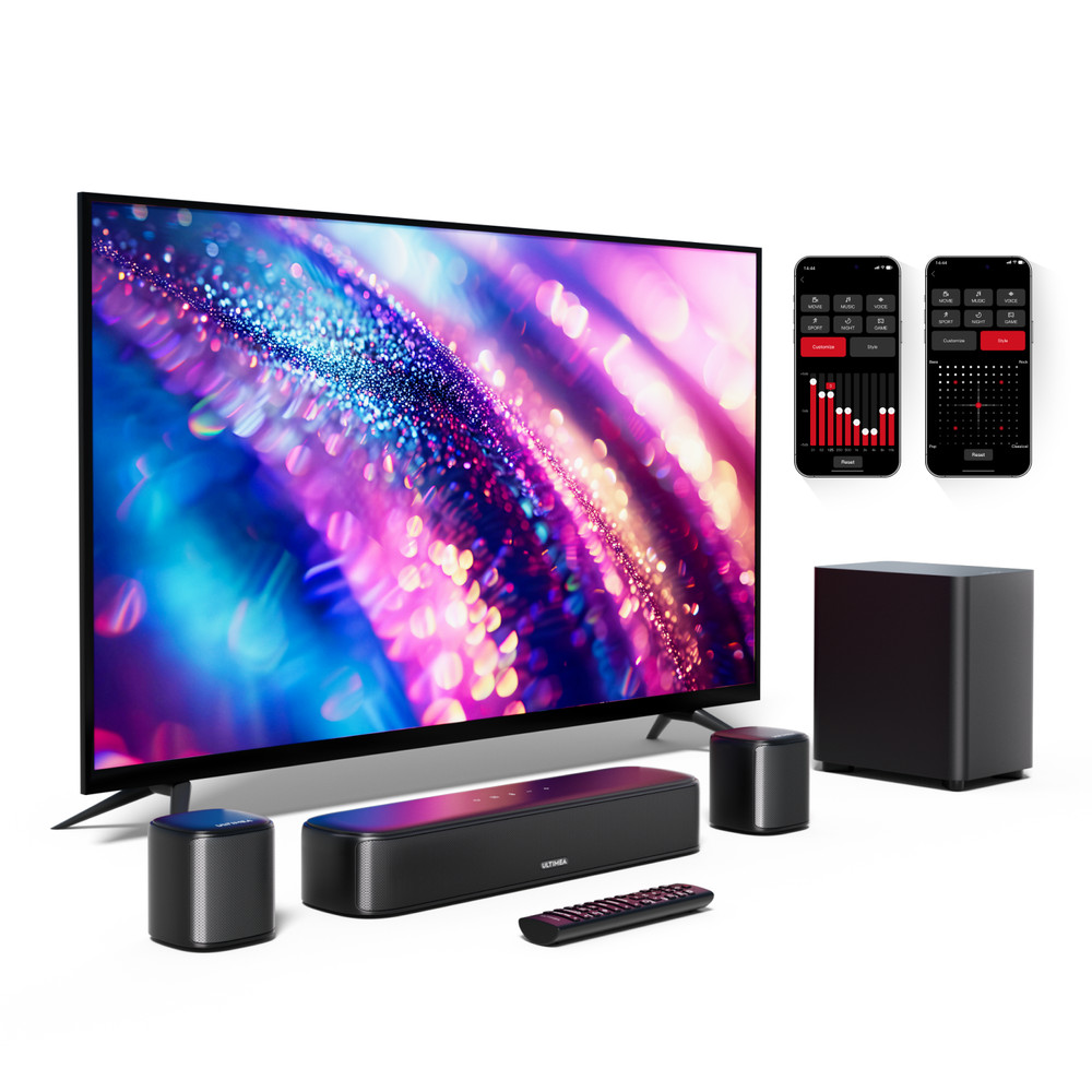ULTIMEA Aura A30 5.1 Virtual Surround Sound Bar w/ Subwoofer & Surround Speakers