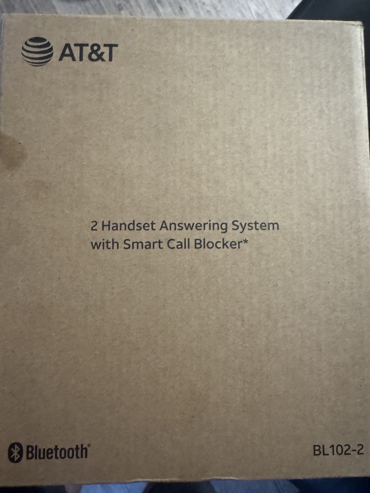 AT&T BL102 DECT 6.0, 2-Handset Cordless Phone for Home With Answering Machine