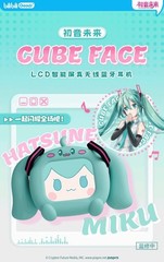 Anime Miku LCD Bluetooth Headphones Touch Screen Android Hatsune Earbuds New