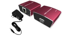 USB 2.0 Range Extender Repeater Kit With Active Power Over Cat5E Cat6 Max 330FT