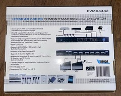 Vanco Evolution EVMX4442 HDMI 4X2 4K2K Matrix Switch Open Box