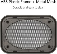 Speaker Grill Cover for 4×6 Car Speakers ABS Plastic Metal Mesh 2 Pack