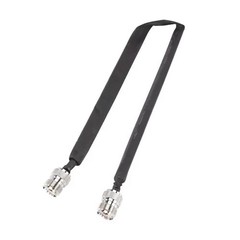 Metal+Plastic Door Pass Through Flat RF Coaxial Cable UHF Female 12Inch 50 Ohms