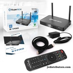 Easy-To-Use SuperBox S7 PRO Android TV Box AUTHORIZED with FREE SET-UP and Ship