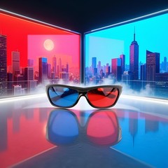 1Pcs Black Adult Frame Red Blue 3D Glasses for Dimensional Anaglyph…