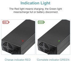 54.6V 2A Electric Charger for 48V Fast and Safe Charging of 13S Li-Ion Battery