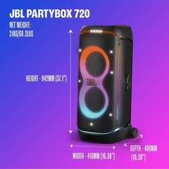 JBL JBLPARTYBOX710AM Portable Bluetooth Speaker-Black