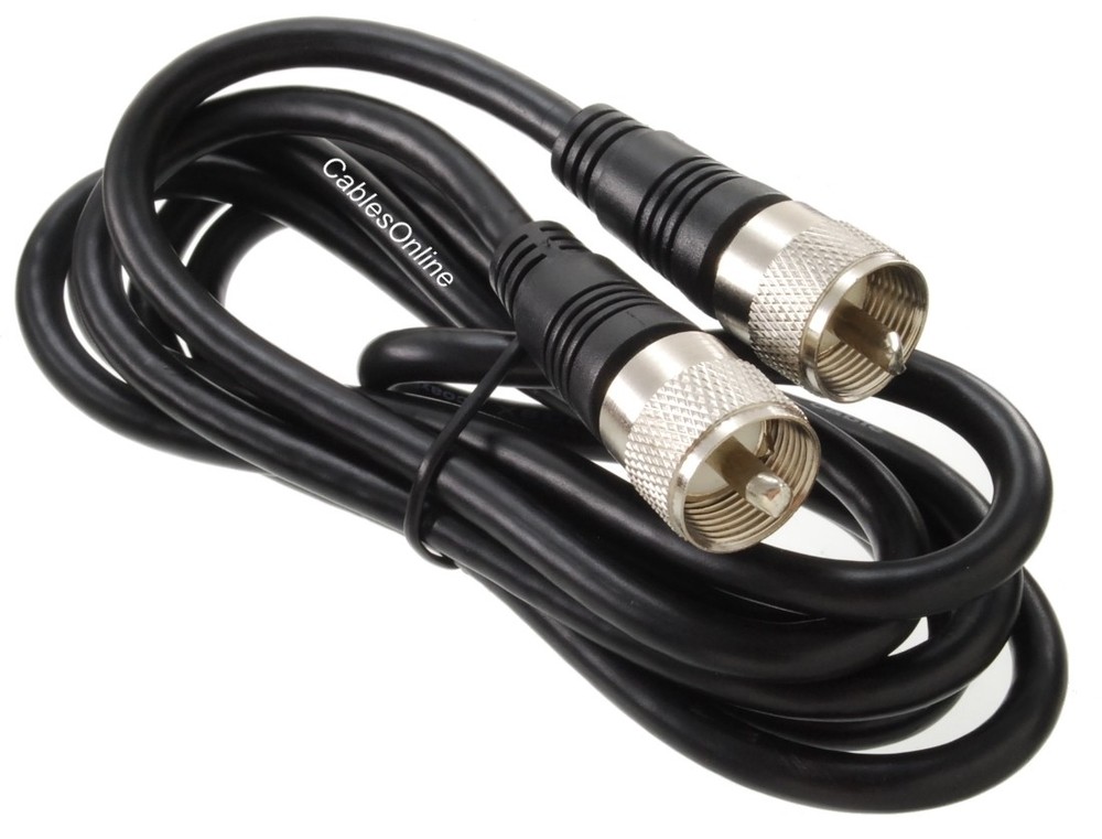6ft RG8x Coax UHF (PL259) Male to Male 50 ohm Antenna Cable, CablesOnline R-U006