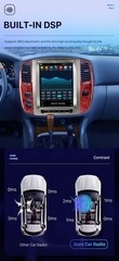 Used Android 14 Car Radio GPS Navi Carplay Display For Toyota Land Cruiser LC100