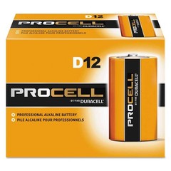Duracell® Procell Alkaline Batteries, D, 12/Box