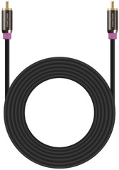 Fospower Subwoofer Cable (25 FT) RCA to RCA Audio Stereo Cable, Male to Male – D