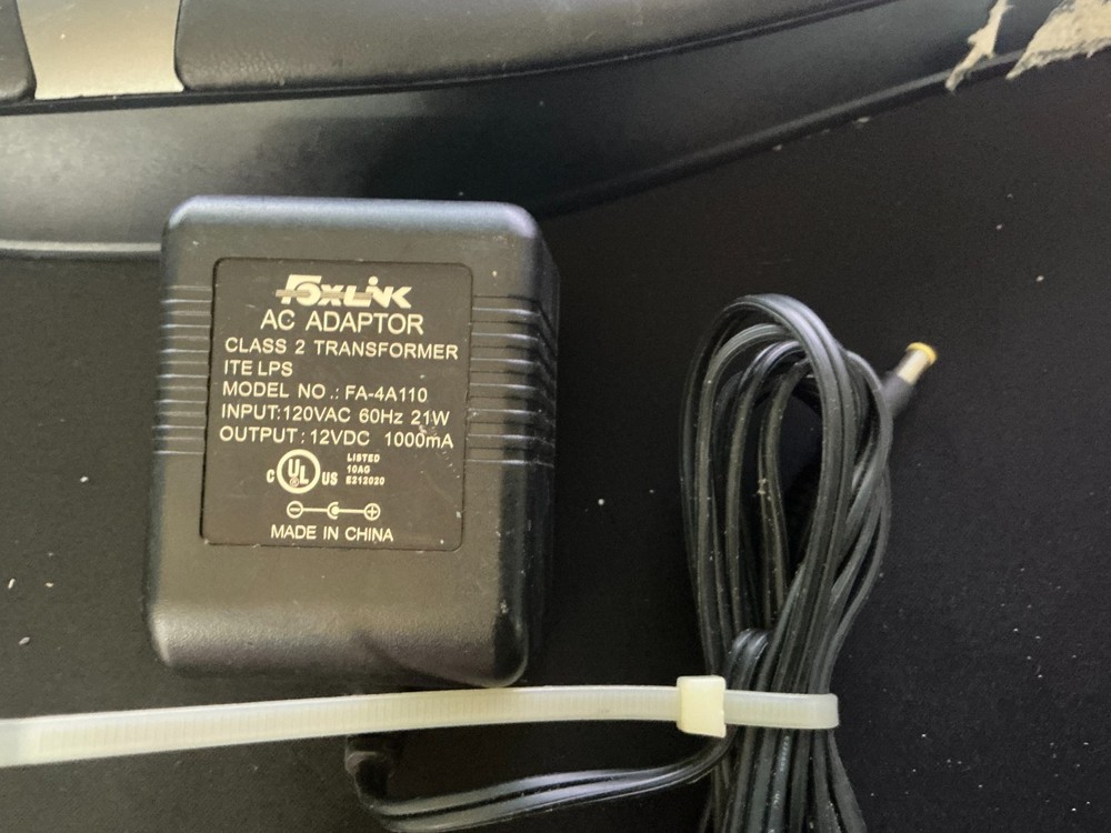 AC/DC Adaptor Model P41-1200500-A060C 12VDC 500mA 120VAC 60Hz 10W