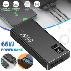 Power Bank Super Fast Charging Large Capacity Portable LED Light for Cell Phone