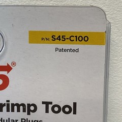 New Simply45 RJ45 Crimp Tool for S45 UTP RJ45 Pass Through Plugs (S45-C100) K5