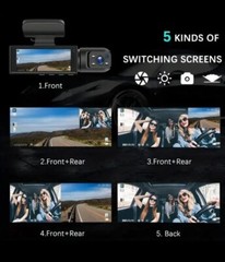 Dash Cam Front and Rear, Cardvr Video Dash Cam, 1 Count Mini Dash Cam for Car
