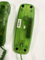 Vintage 1990s Conairphone Trimline Corded Telephone Green Transparent NOT TESTED