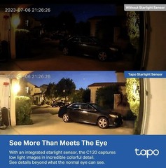 TP-Link Tapo C120 2K QHD AI Detection Weatherproof Security Camera, Two-Way Aud…