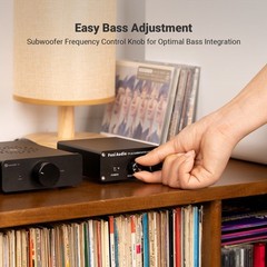 Fosi Audio TP-02 Subwoofer Amplifier Mini Digital Sub Bass Integrated Amp 220W