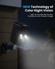 Wireless Security Camera For Home Outdoor Security, Solar/Battery Powered 2K HD