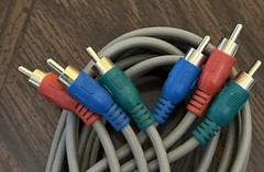 Component Video Cable RCA Y Pb Pr Gold Plated Approx. 10 ft