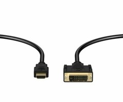 Amazon Basics HDMI to DVI Adapter Cable, Black, 6 Feet, 1-Pack