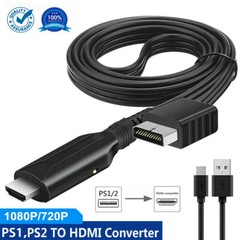 For Sony PS1 PS2 to HDMI Adapter Cable Game Console Audio Video Converter Cable