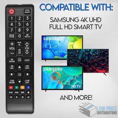 Replacement Remote for Samsung 4K Smart TV | Works with UHD MU NU RU Series New