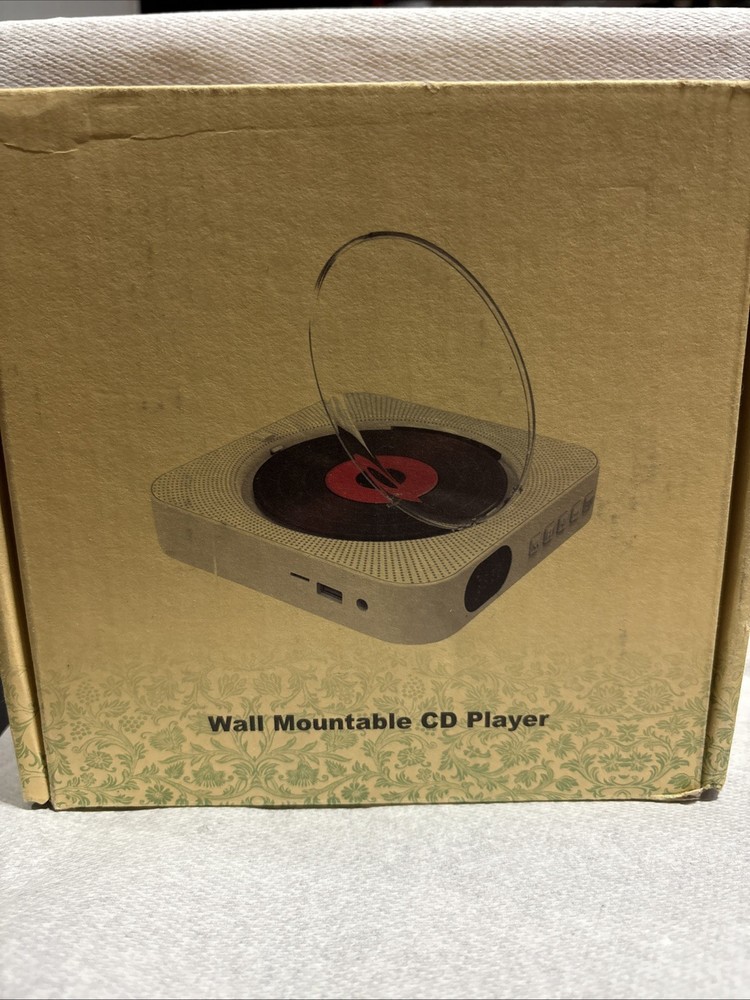 Wall Mountable CD Player with Display Portable