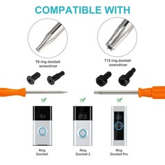 Fast Wall Charger Charging Cable Cord & Replacement Ring Doorbell Screwdriver…