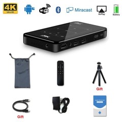P09 Mini DLP Projector 4K Android 9.0 WiFi Bluetooth 1080P Home Theater System