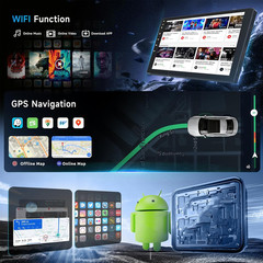 For Jeep Wrangler 2007-2017 Android 13 GPS Carplay Stereo Car Radio Touch Screen