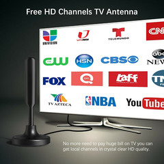 5600 Miles Upgraded TV Antenna Digital HD Antena Indoor HDTV 1080P 4K W/Magnetic