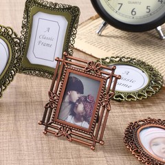 6 Pcs Mini Vintage Picture Frame 1 Inch 1-2 inches x 6.7 inches, Bronze Brown