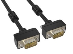Slim SVGA HD15 Male to Male Monitor Cable -3ft / 6ft / 10ft / 15ft / 25ft / 50ft