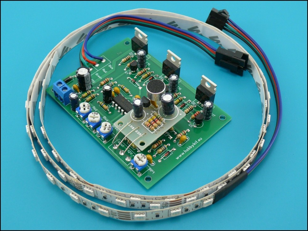 RGB LED Color Organ 3 Channel Spectrum Analyzer 1m 5050 RGB LED strip – HK9820