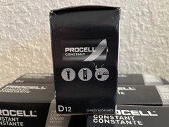 72 Duracell Procell D Constant Alkaline Batteries (6 Cartons of 12 each) Exp2033